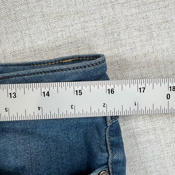 1822 Denim Mid Rise Skinny Ankle Jeans Womens 12 32x26.5 Medium Wash Jeggings - Picture 6 of 6